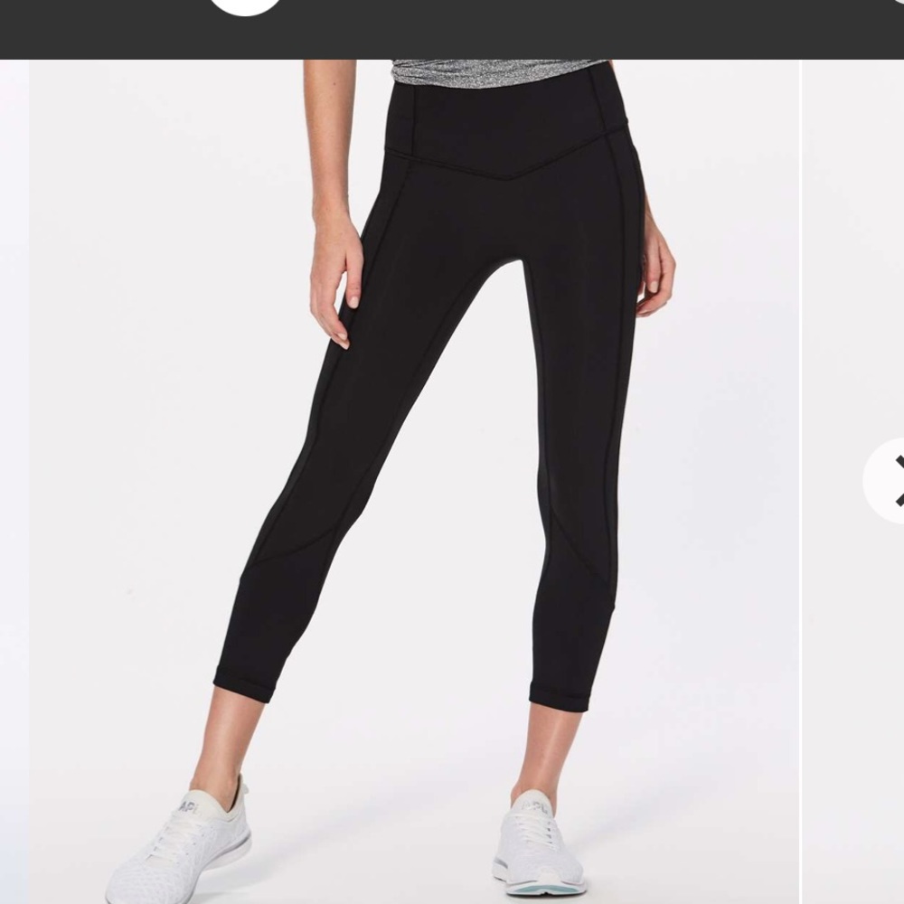 Lululemon All The Right Places Crop II *23"- Black size 8